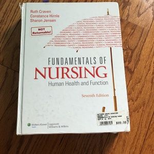 Craven fundamentals of nursing 7th textbook